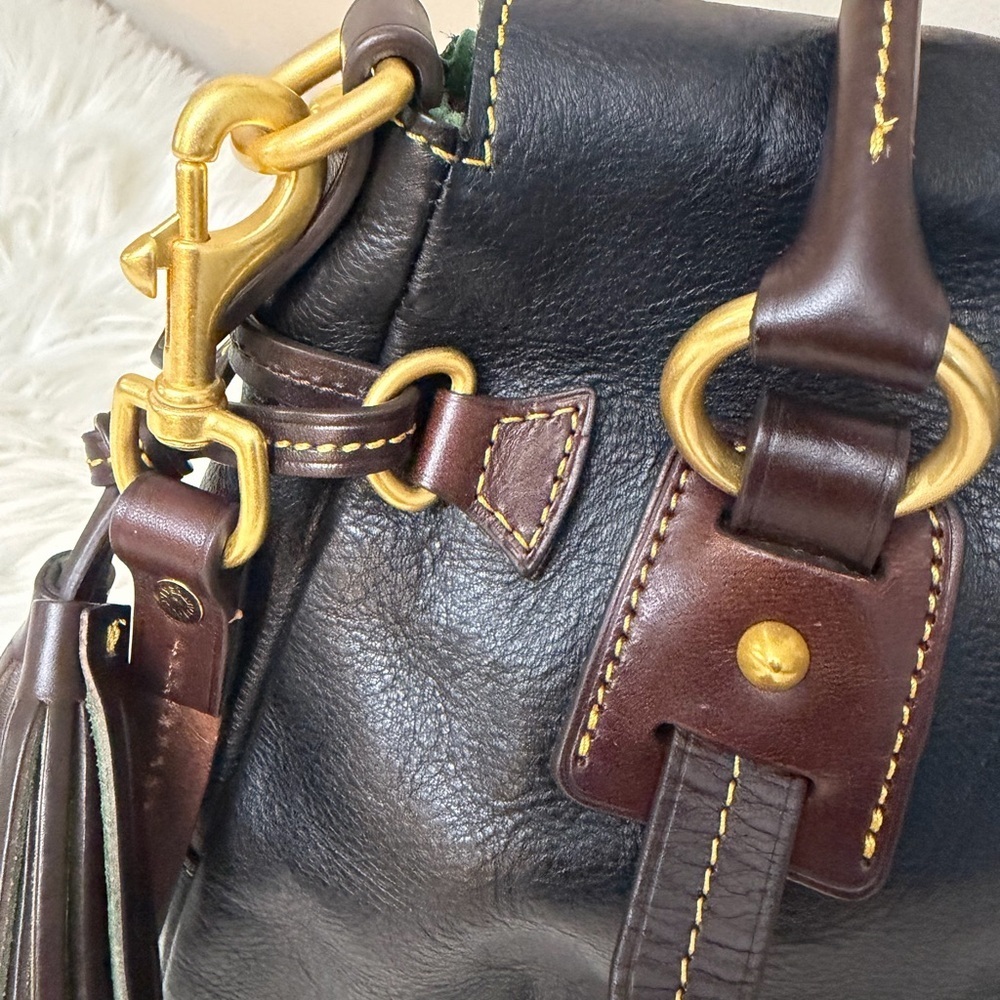 Dooney & Bourke Black Leather Satchel - Picture 10 of 16